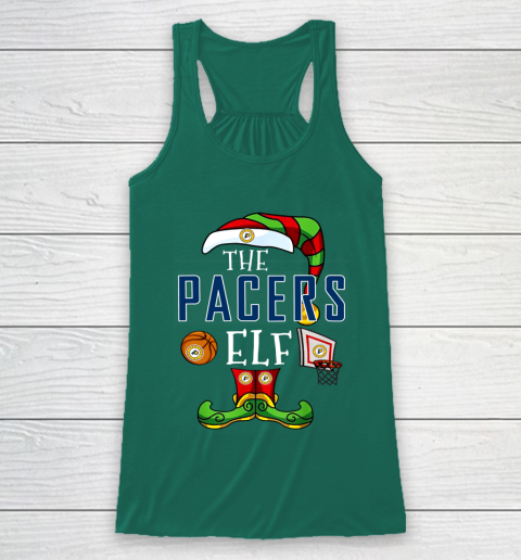 Indiana Pacers Christmas ELF Funny NBA Racerback Tank 5