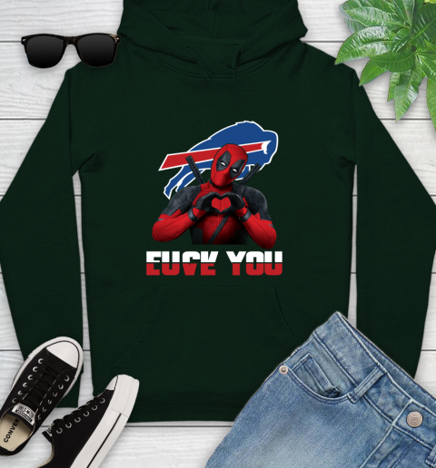 NHL Buffalo Bills Deadpool Love You Fuck You Football Sports Youth Hoodie 14