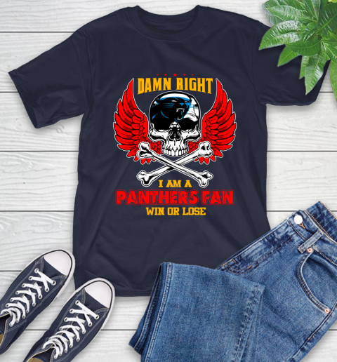 NFL Damn Right I Am A New York Jets Win Or Lose Skull Football Sports (2) T-Shirt 3