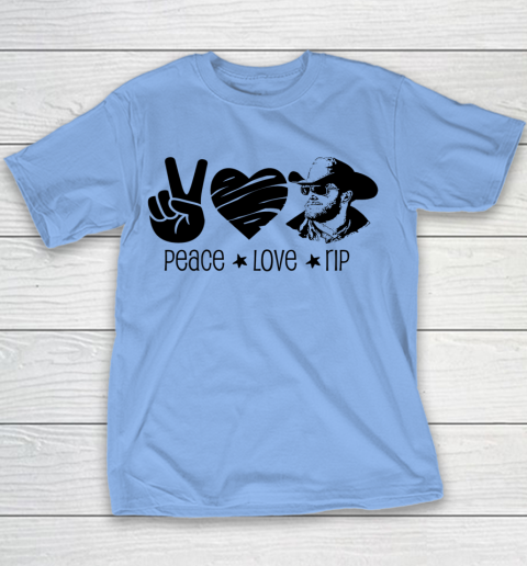 Rip Wheeler Shirt Peace Love Rip Youth T-Shirt 7