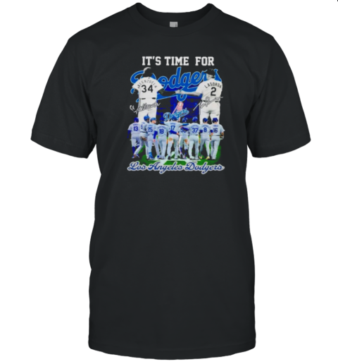 It's Time For Fernando Valenzuela And Lasorda Los Angeles Dodgers T-Shirt