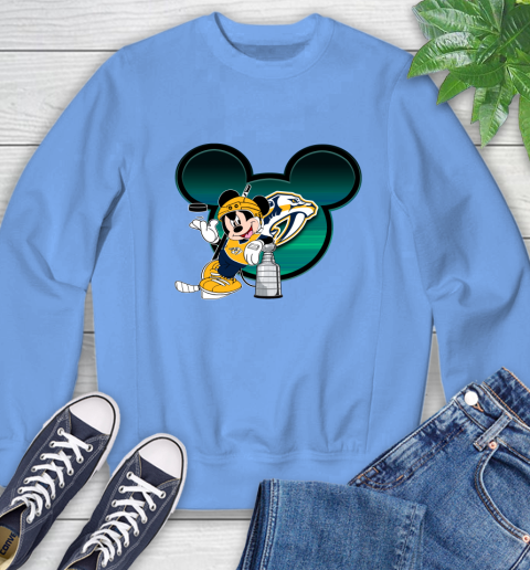 NHL Nashville Predators Stanley Cup Mickey Mouse Disney Hockey T Shirt Sweatshirt 11