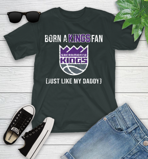 NBA Sacramento Kings Loyal Fan Just Like My Daddy Basketball Shirt Youth T-Shirt 5