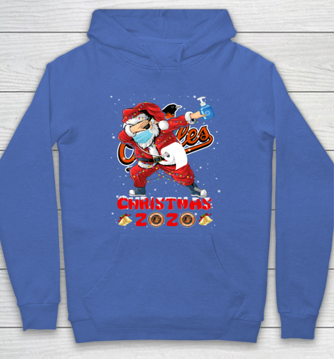 Baltimore Orioles Funny Santa Claus Dabbing Christmas 2020 MLB Hoodie 6