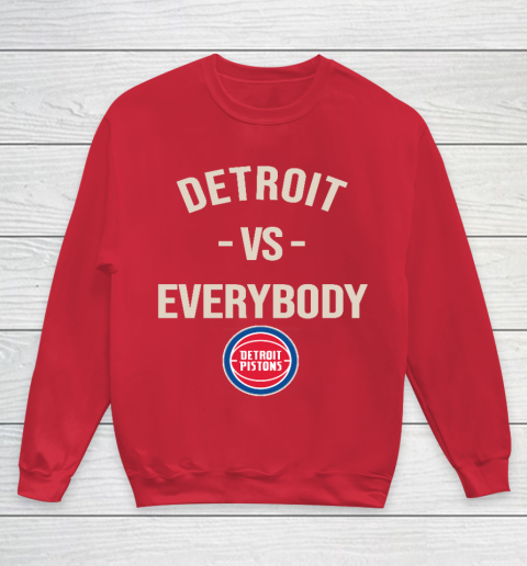 Detroit Pistons Vs Everybody Youth Sweatshirt 7