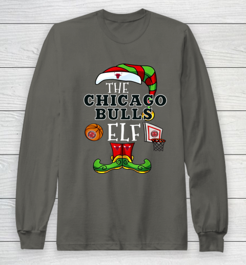 Chicago Bulls Christmas ELF Funny NBA Long Sleeve T-Shirt 5