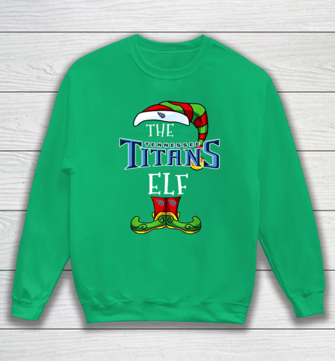 Tennessee Titans Christmas ELF Funny NFL Sweatshirt 5