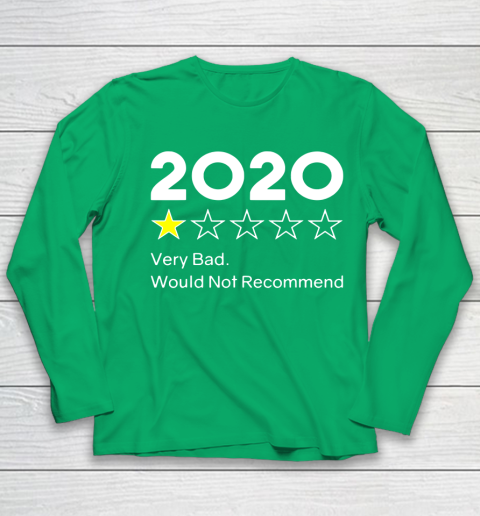 2020 One Star Very Bad Would Not Recommend Youth Long Sleeve 4