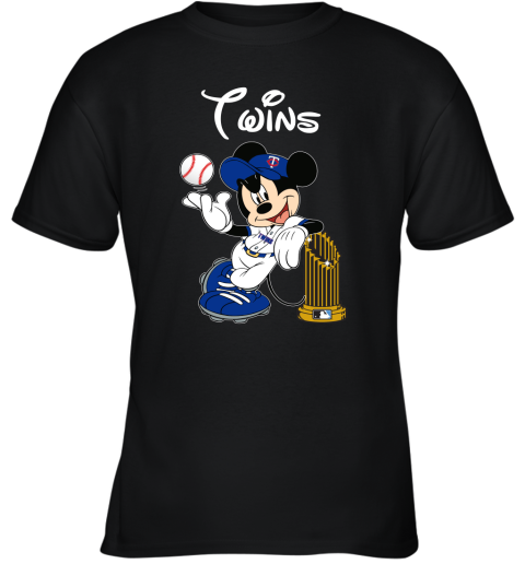 Minnesota Twins Mickey Taking The Trophy MLB 2018 Youth T-Shirt