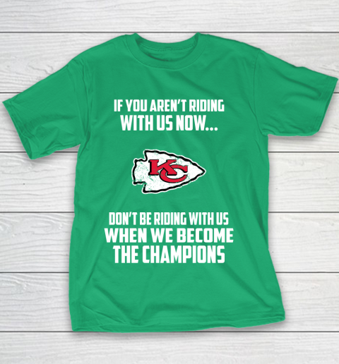 NFL Kansas City Chiefs Football We Become The Champions Youth T-Shirt 3