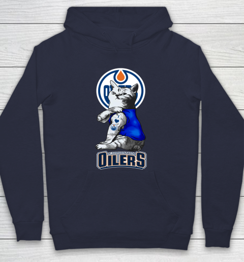 NHL My Cat Loves Edmonton Oilers Hockey Hoodie 2