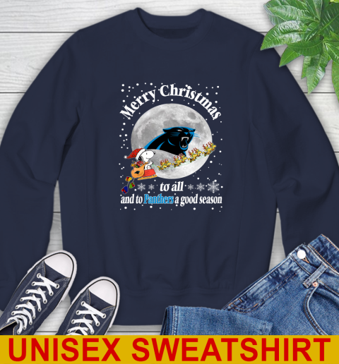 Carolina Panthers Merry Christmas To All And To Panthers A Good Season NFL Football Sports Sweatshirt 2