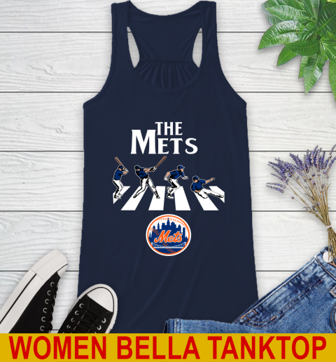 MLB Baseball New York Mets The Beatles Rock Band Shirt Racerback Tank 9