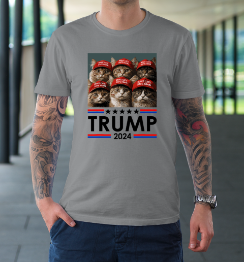 Donald Trump Make Cats Safe Again 2024 Debate Funny T-Shirt 3