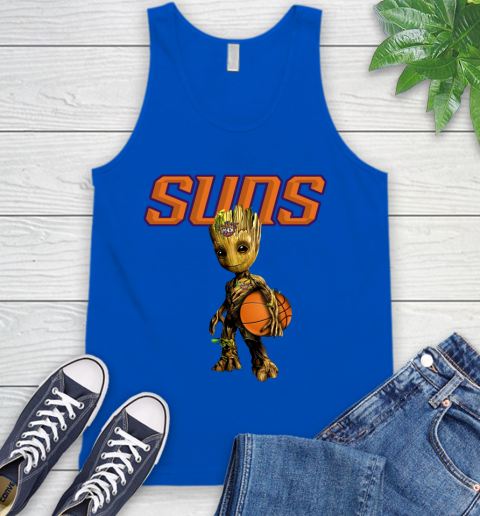 Phoenix Suns NBA Basketball Groot Marvel Guardians Of The Galaxy Tank Top 5