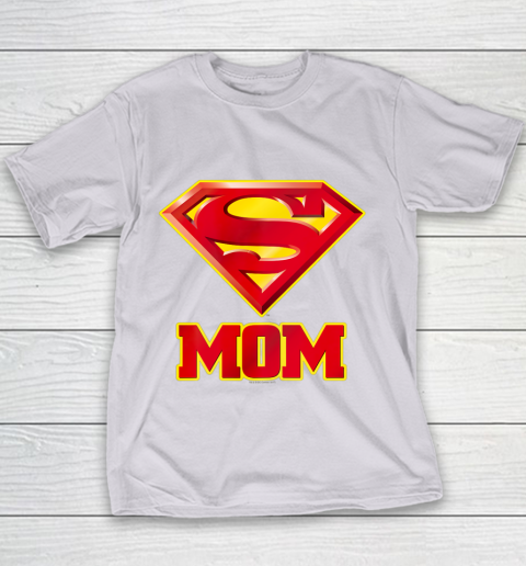 Super Mom Superman Logo Youth T-Shirt 4