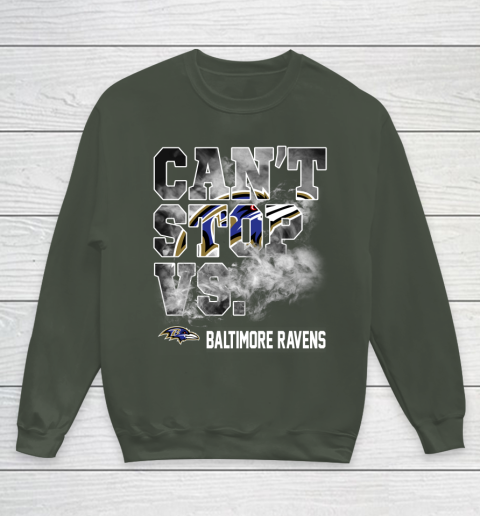 NFL Baltimore Ravens Can't Stop Vs Youth Sweatshirt 8