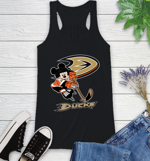NHL Anaheim Ducks Mickey Mouse Disney Hockey T Shirt Racerback Tank 2