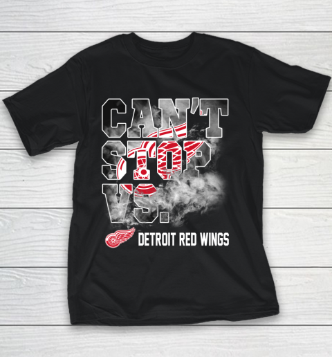 NHL Detroit Red Wings Hockey Can't Stop Vs Youth T-Shirt