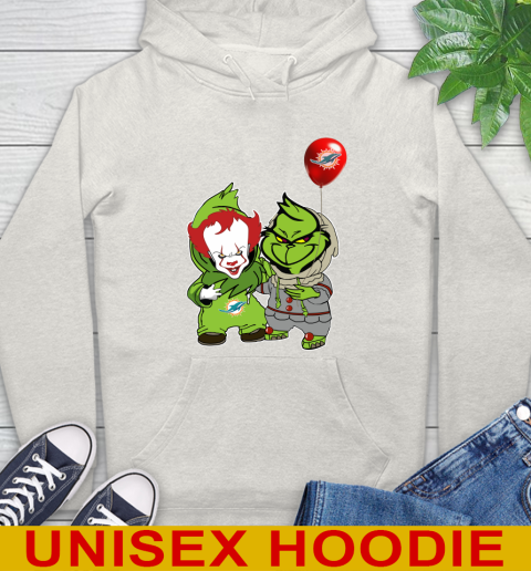 Miami Dolphins Baby Pennywise Grinch Christmas NFL Football Hoodie 12