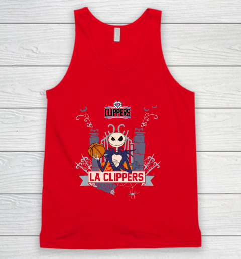 NBA LA Clippers Basketball Jack Skellington Halloween Tank Top 5