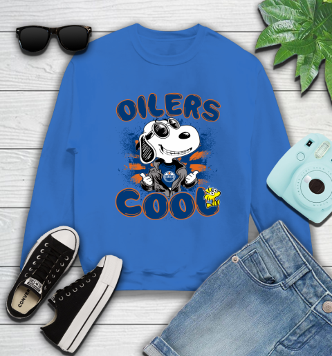 NHL Hockey Edmonton Oilers Cool Snoopy Shirt Sweatshirt - Image 11