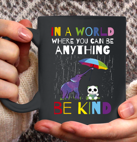 Autism Awareness  In A World Where You Can Be Anything Be Kind Ceramic Mug 11oz