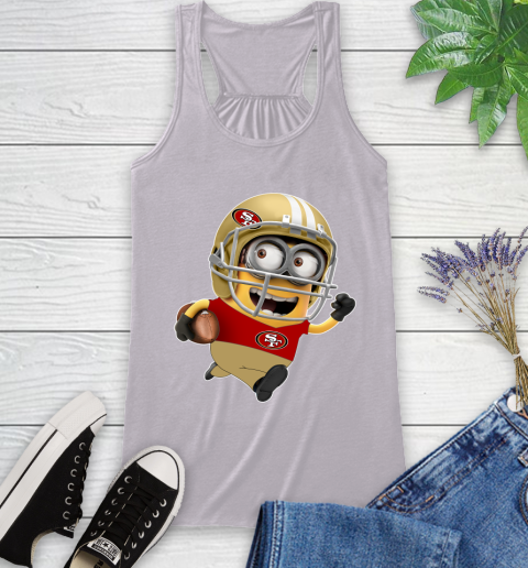 NFL San Francisco 49ers Minions Disney Football Sports Racerback Tank 5