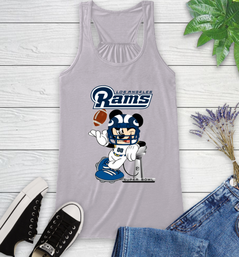 NFL Los Angeles Rams Mickey Mouse Disney Super Bowl Football T Shirt Racerback Tank 5