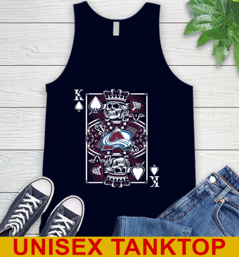 Colorado Avalanche NHL Hockey The King Of Spades Death Cards Shirt Tank Top 2