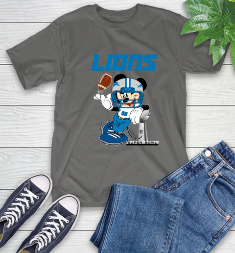 NFL Detroit Lions Mickey Mouse Disney Super Bowl Football T Shirt T-Shirt 9