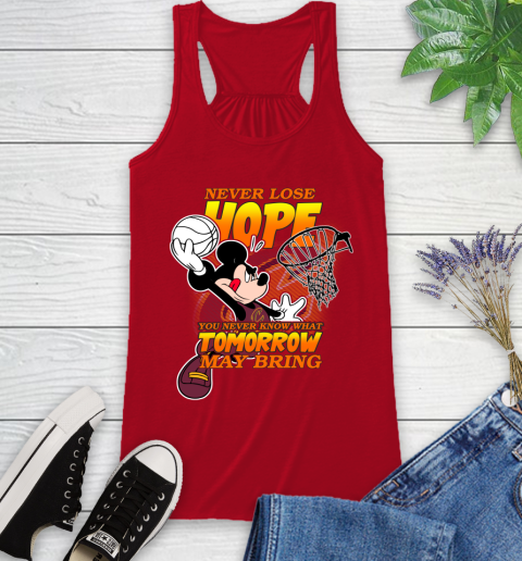 Cleveland Cavaliers NBA Basketball Mickey Disney Never Lose Hope Racerback Tank - Image 6