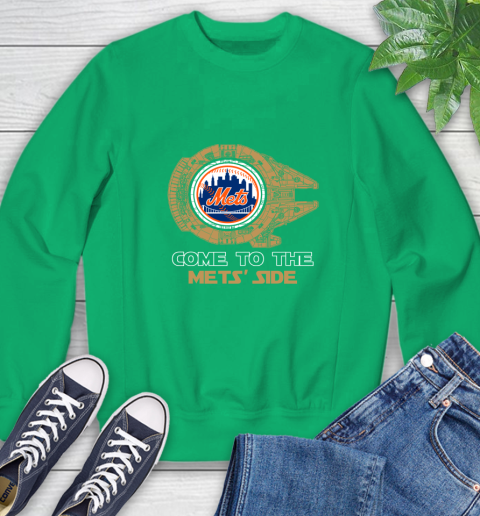 MLB Come To The New York Mets Side Star Wars Baseball Sports Sweatshirt 7