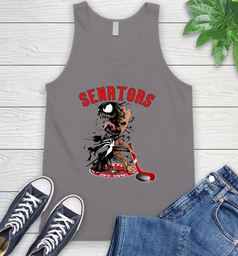 NHL Ottawa Senators Hockey Venom Groot Guardians Of The Galaxy Tank Top 7
