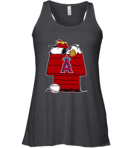 Los Angeles Angels Baseball Flag 3/4 Red Sleeve Raglan