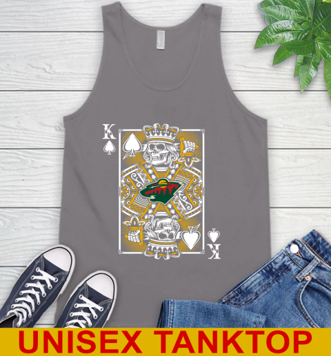 Minnesota Wild NHL Hockey The King Of Spades Death Cards Shirt Tank Top 6