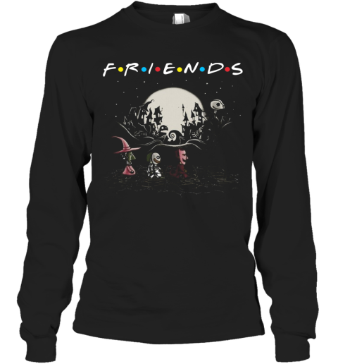 Halloween Jack Skellington And Friends Crossing Road Long Sleeve T-Shirt