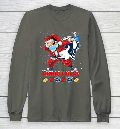 Los Angeles Rams Funny Santa Claus Dabbing Christmas 2020 NFL Long Sleeve T-Shirt 5