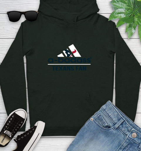 NFL A Badass Houston Texans Fan Adidas Football Sports Youth Hoodie 14