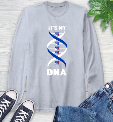 New York Rangers NHL Hockey It's My DNA Sports Long Sleeve T-Shirt 6