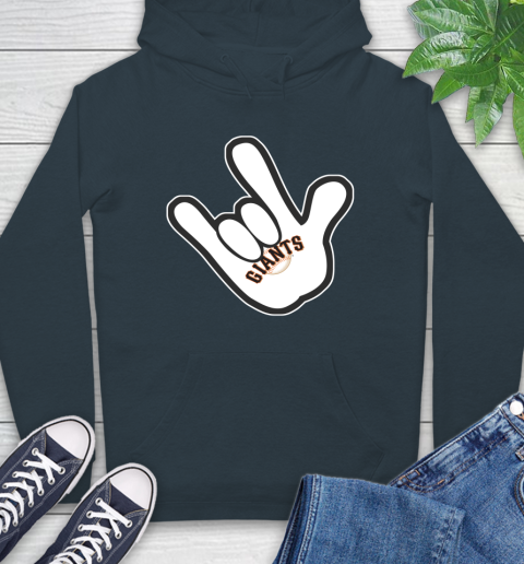 San Francisco Giants MLB Baseball Mickey Rock Hand Disney Hoodie 7
