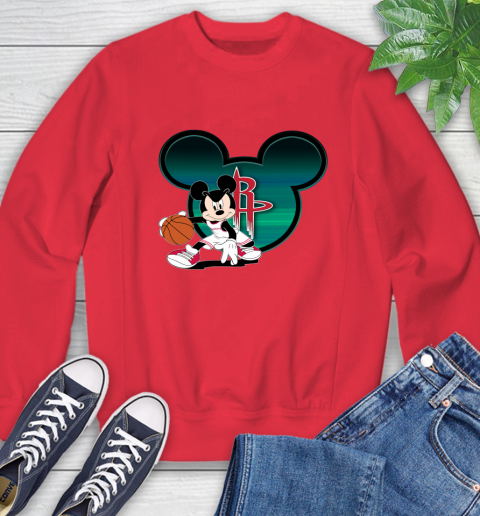 NBA Houston Rockets Mickey Mouse Disney Basketball Sweatshirt 10