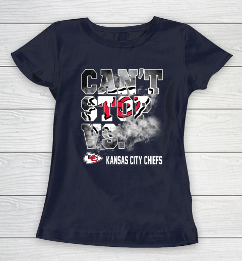 NFL Kansas City Chiefs Can't Stop Vs Women's T-Shirt 2