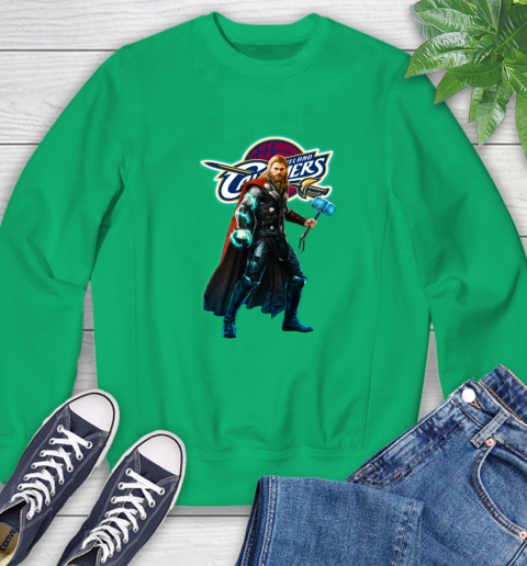 NBA Thor Avengers Endgame Basketball Cleveland Cavaliers Sweatshirt 6