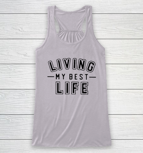 UNIVERSITY GOLD Living My Best Life Racerback Tank 3