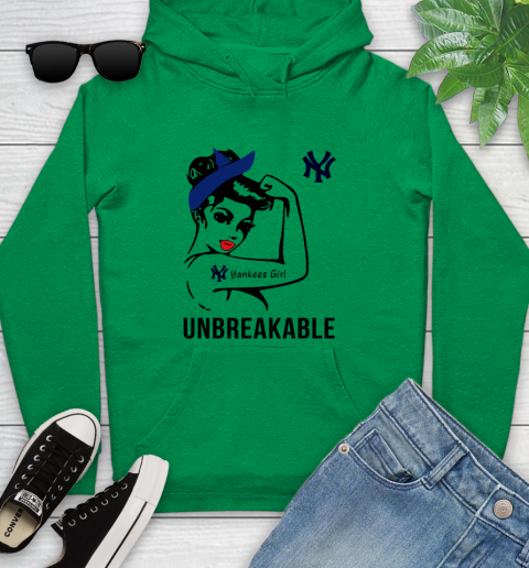 MLB New York Yankees Girl Unbreakable Baseball Sports Youth Hoodie 5