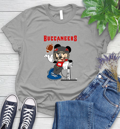 NFL Tampa Bay Buccaneers Mickey Mouse Disney Super Bowl Football T Shirt Women's T-Shirt 10