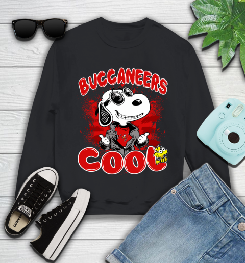 NFL Football Tampa Bay Buccaneers Cool Snoopy Shirt Youth Sweatshirt