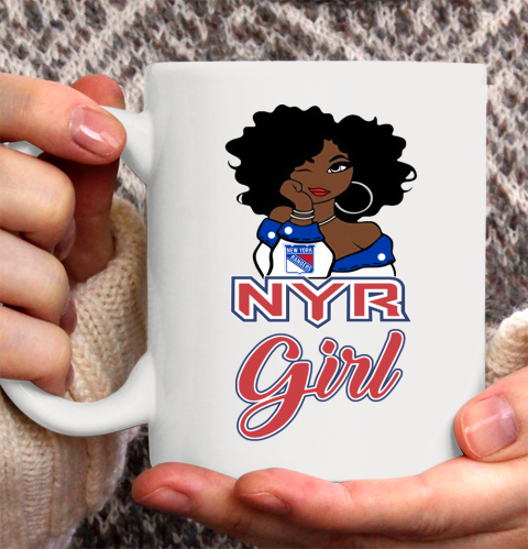 New York Rangers Girl NHL Ceramic Mug 11oz 2