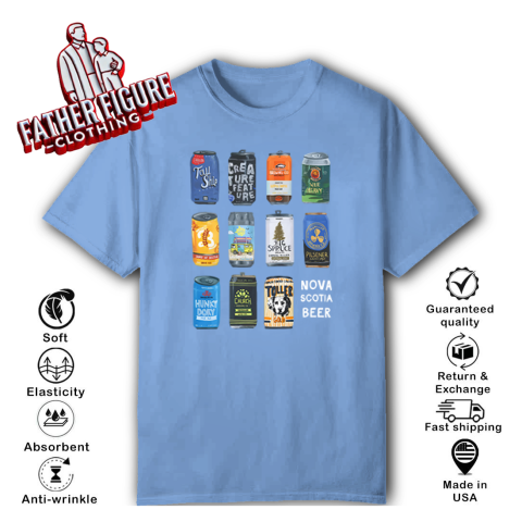 t3ls nova scotia beer classic t shirt 2 front carolina blue